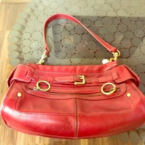 Burgundy Via Spaga leather purse. Almost new